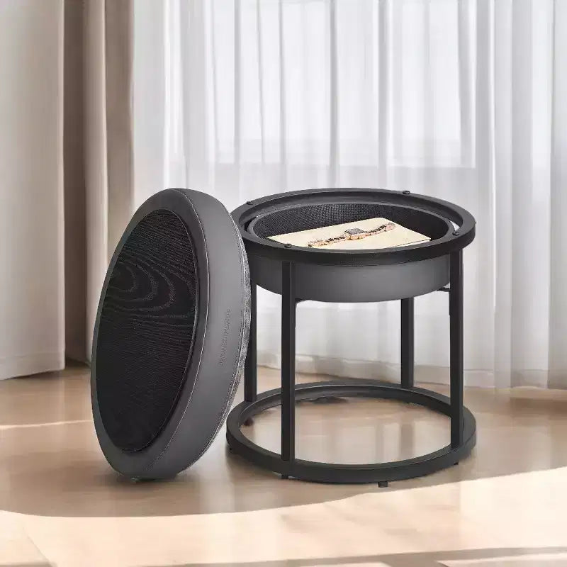 Banc ottoman, tabouret de coiffeuse, petit ottoman, table ottomane, repose-pieds, plateau réversible, charge 300 kg
