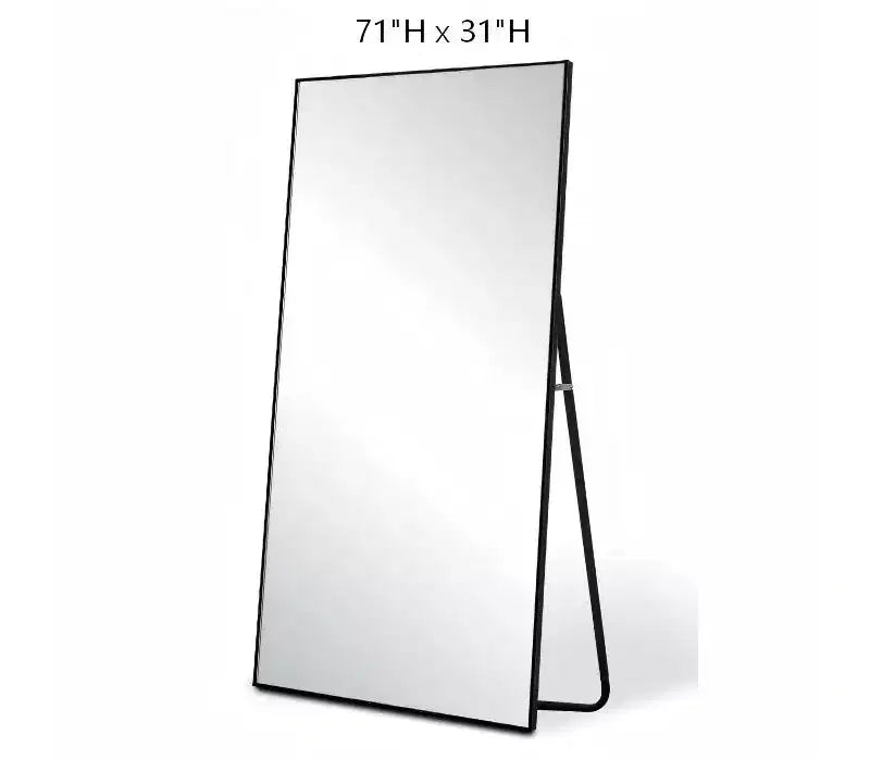 Miroir pleine longueur 71H x 31W Miroir décoratif mural Grand miroir sur pied