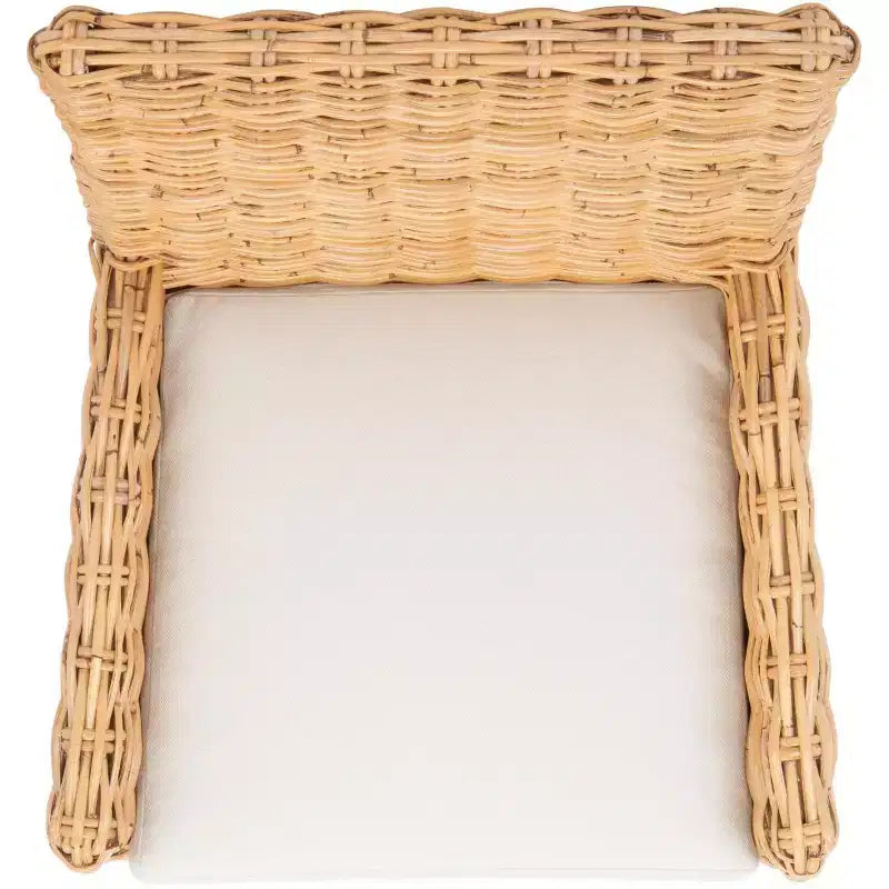 Fauteuil d'appoint Nancy Rattan avec coussin - ACH6518