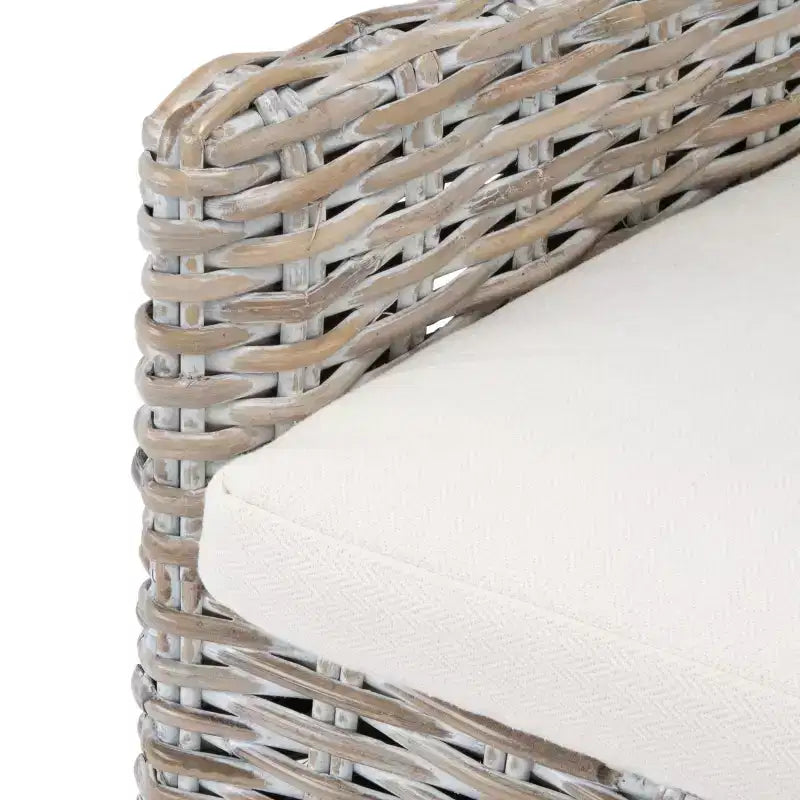 Fauteuil d'appoint Nancy Rattan avec coussin - ACH6518