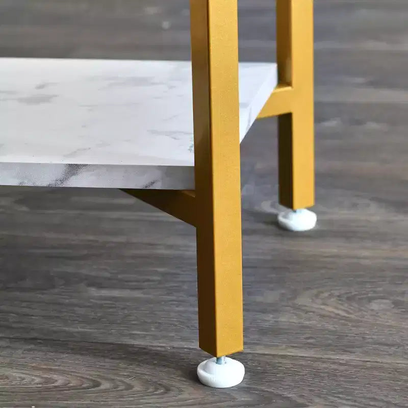 Table d'appoint Crown Square avec étagère de rangement