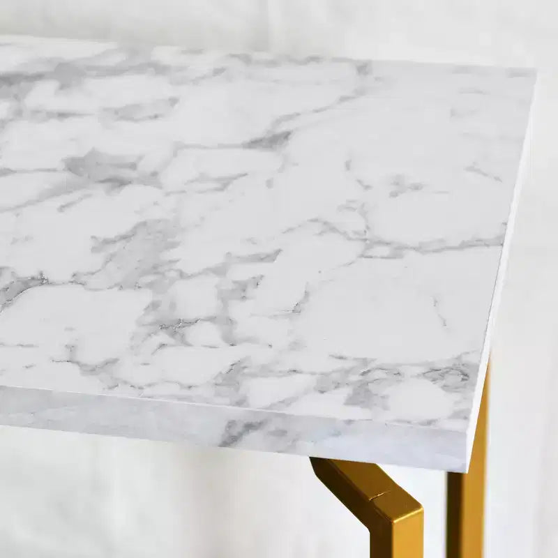 Table d'appoint Crown Square avec étagère de rangement