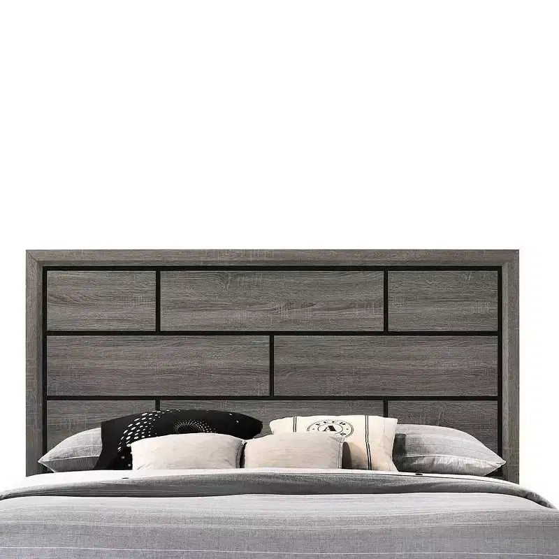 Lit King size 86" Valdemar gris vieilli
