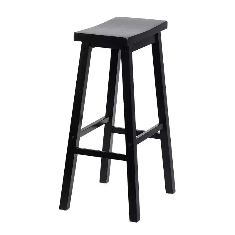 Tabourets de comptoir de cuisine classiques de 74 cm de haut à siège baquet, noirs (Paquet de 10)