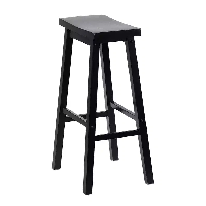 Tabourets de comptoir de cuisine classiques de 74 cm de haut à siège baquet, noirs (Paquet de 10)