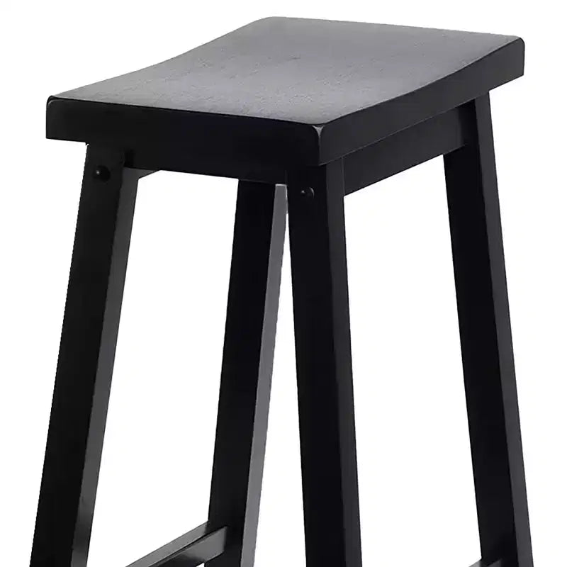 Tabourets de comptoir de cuisine classiques de 74 cm de haut à siège baquet, noirs (Paquet de 10)