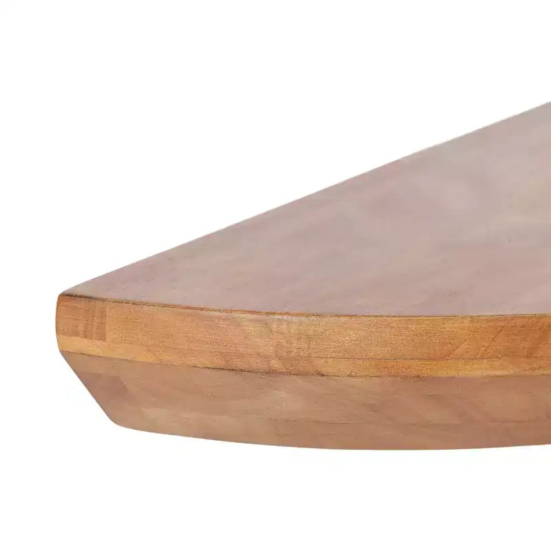 Console murale demi-cercle en bois flottant, 28x3x14, Naturel