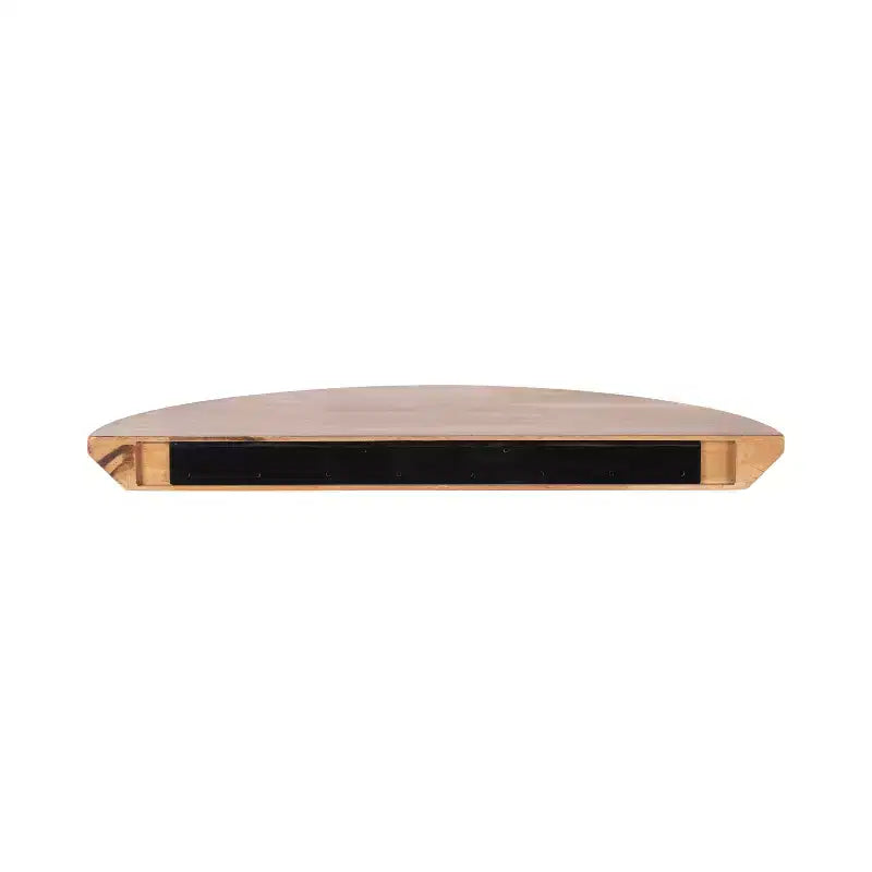 Console murale demi-cercle en bois flottant, 28x3x14, Naturel
