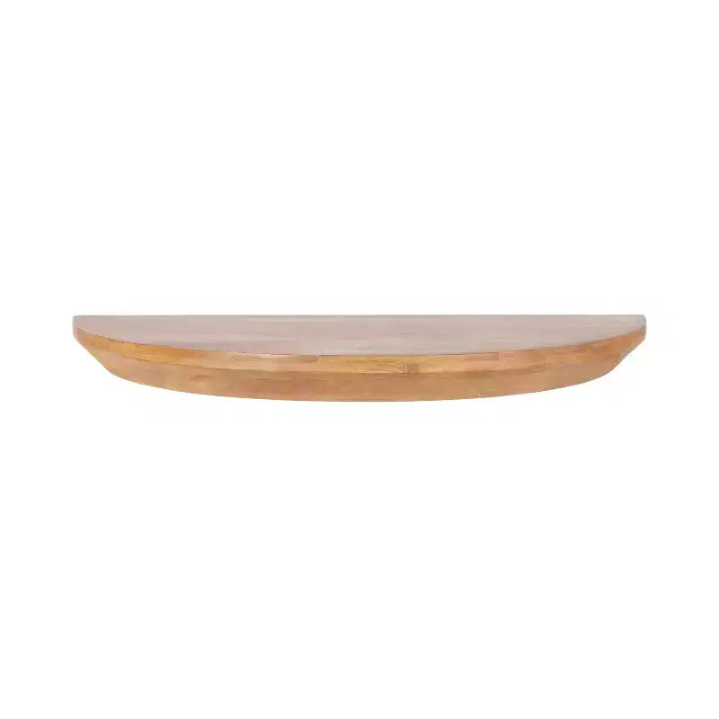 Console murale demi-cercle en bois flottant, 28x3x14, Naturel