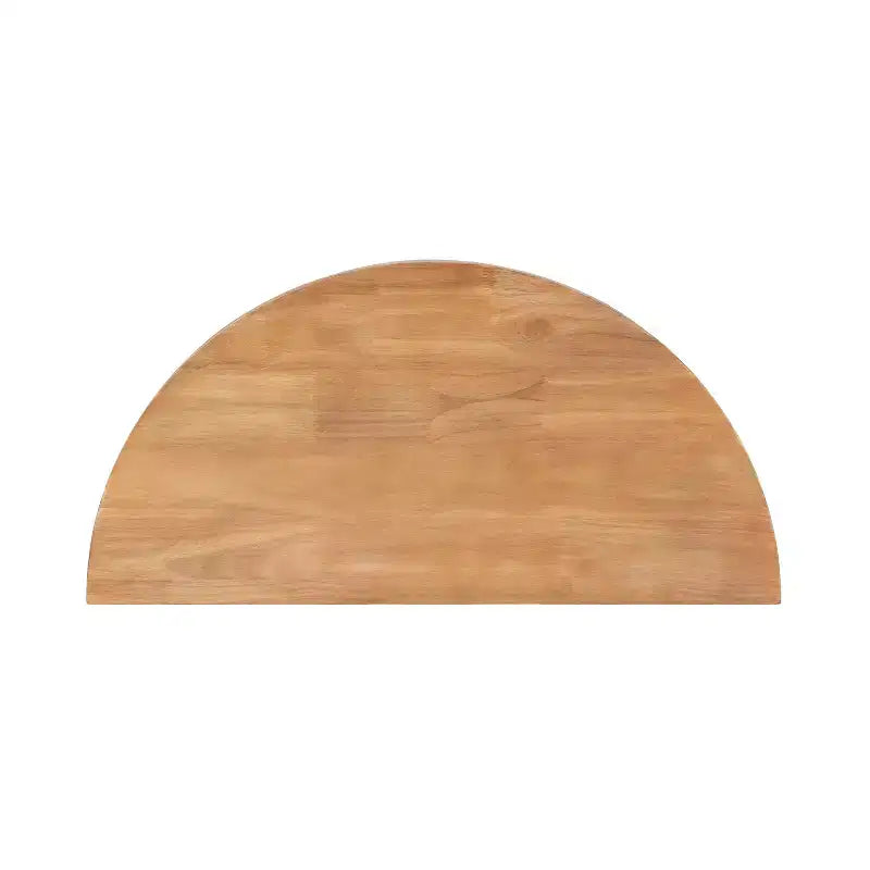 Console murale demi-cercle en bois flottant, 28x3x14, Naturel
