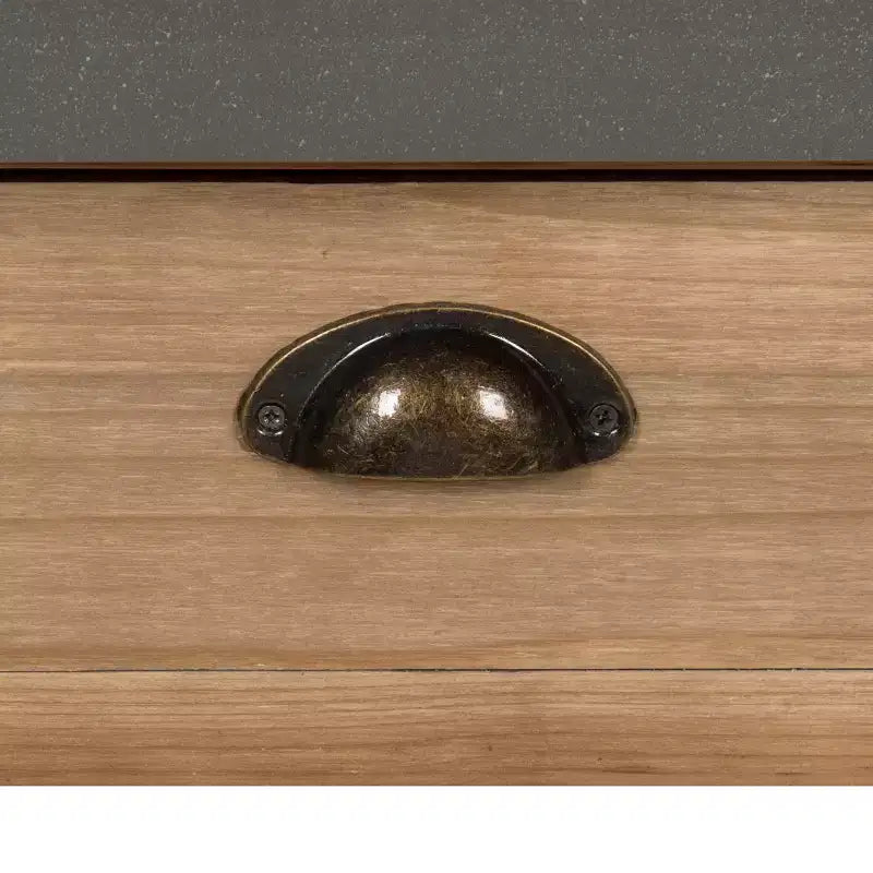 Console rectangulaire en bois, 48x16x32, Marron rustique
