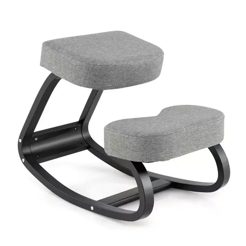 Chaise à genoux ergonomique basculante pour correction de la posture, soulagement des maux de dos, coussin rembourré