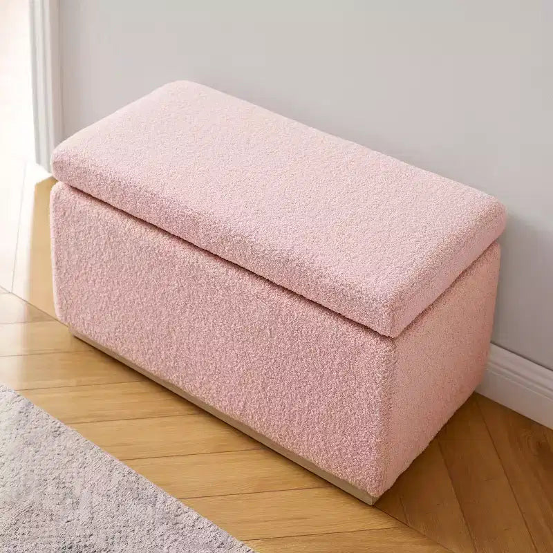 Pouf ottoman rectangulaire de rangement - Linon