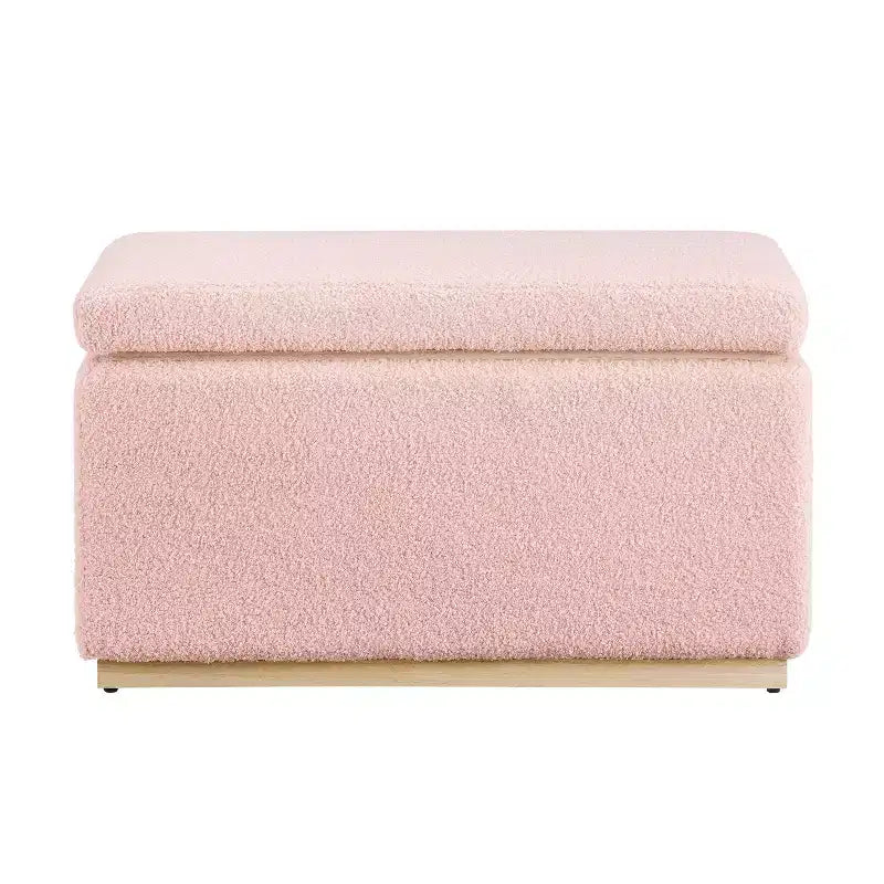 Pouf ottoman rectangulaire de rangement - Linon