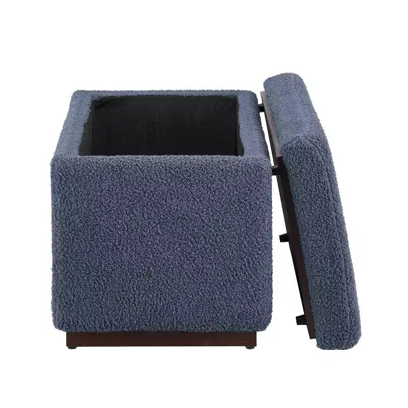 Pouf ottoman rectangulaire de rangement - Linon