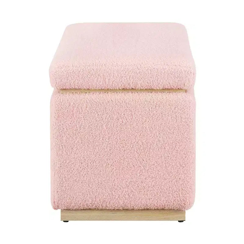 Pouf ottoman rectangulaire de rangement - Linon