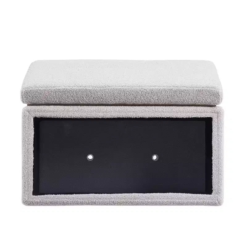Pouf ottoman rectangulaire de rangement - Linon