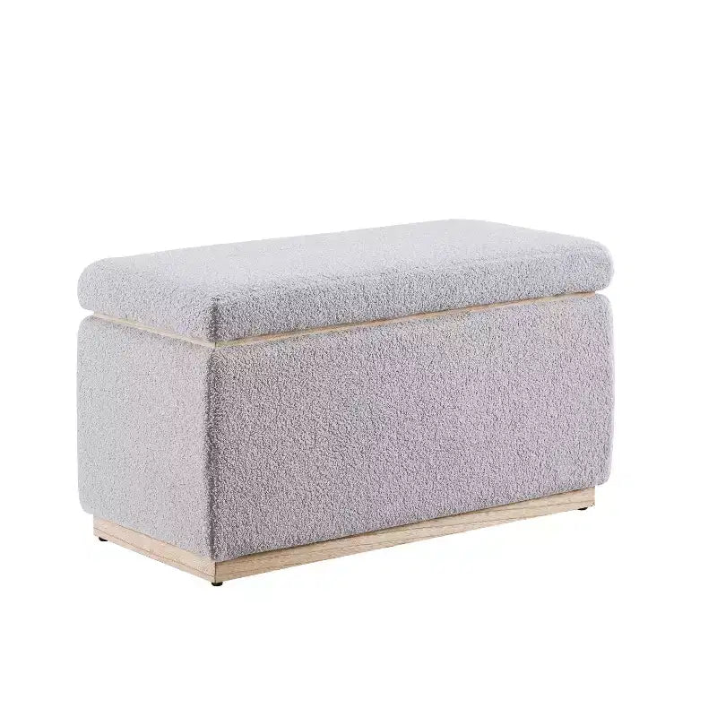 Pouf ottoman rectangulaire de rangement - Linon