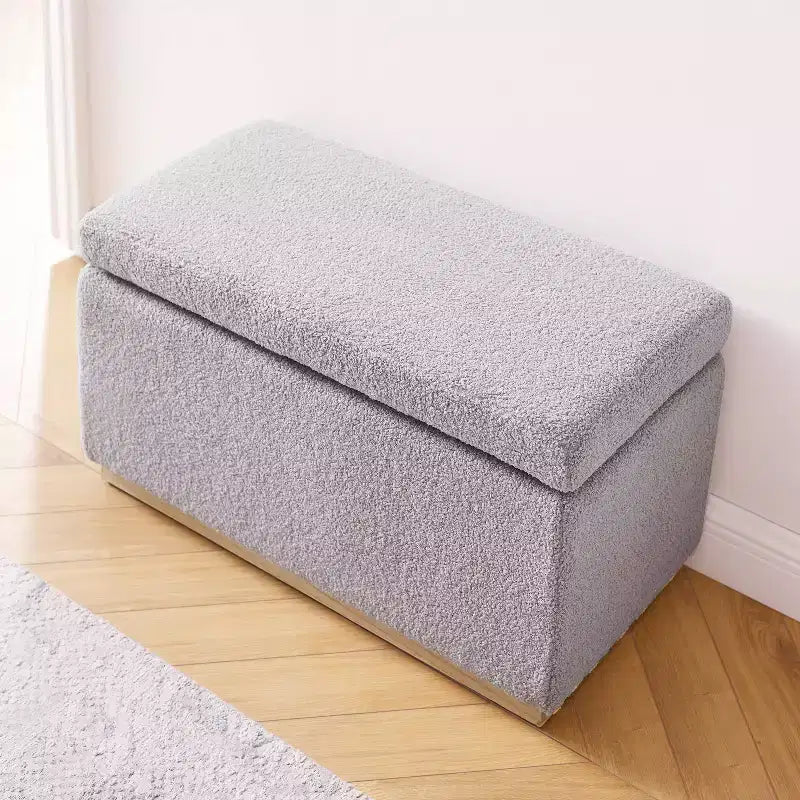 Pouf ottoman rectangulaire de rangement - Linon