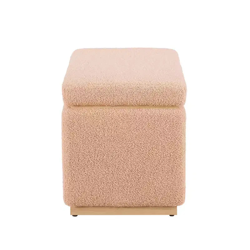 Pouf ottoman rectangulaire de rangement - Linon