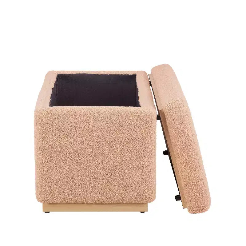 Pouf ottoman rectangulaire de rangement - Linon