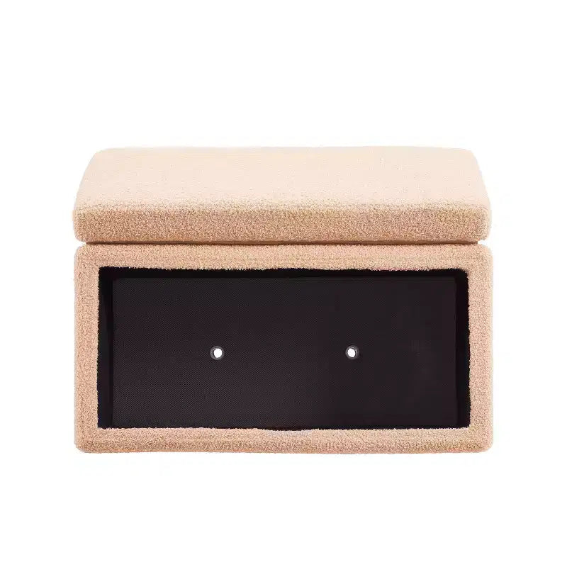 Pouf ottoman rectangulaire de rangement - Linon