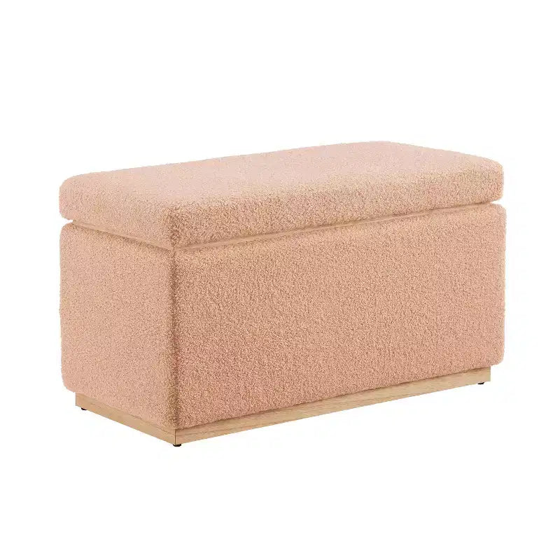 Pouf ottoman rectangulaire de rangement - Linon