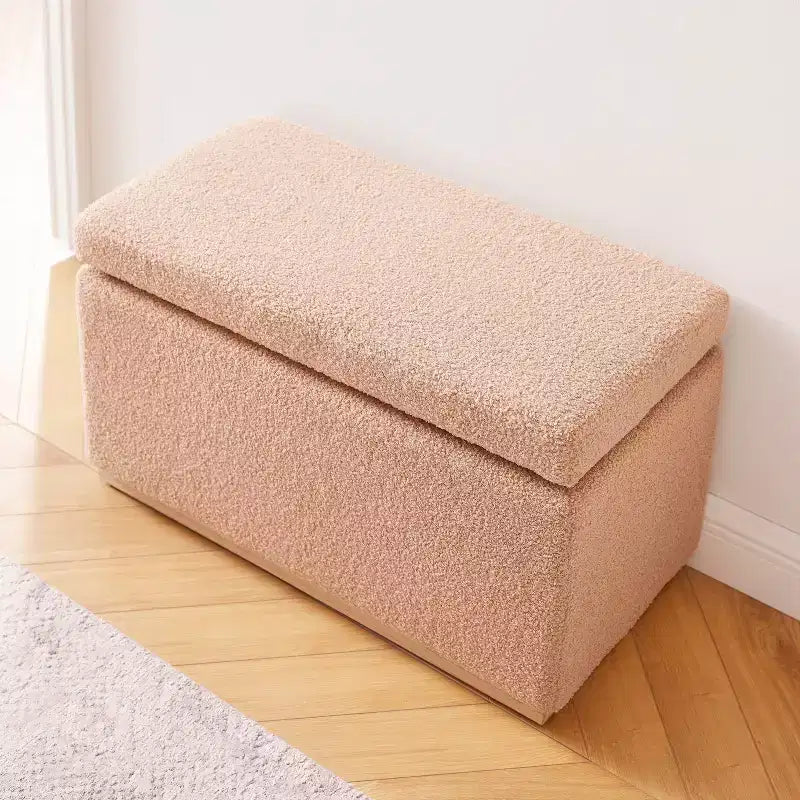 Pouf ottoman rectangulaire de rangement - Linon
