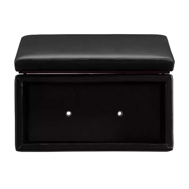 Pouf ottoman rectangulaire de rangement - Linon