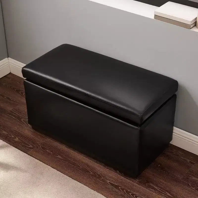 Pouf ottoman rectangulaire de rangement - Linon
