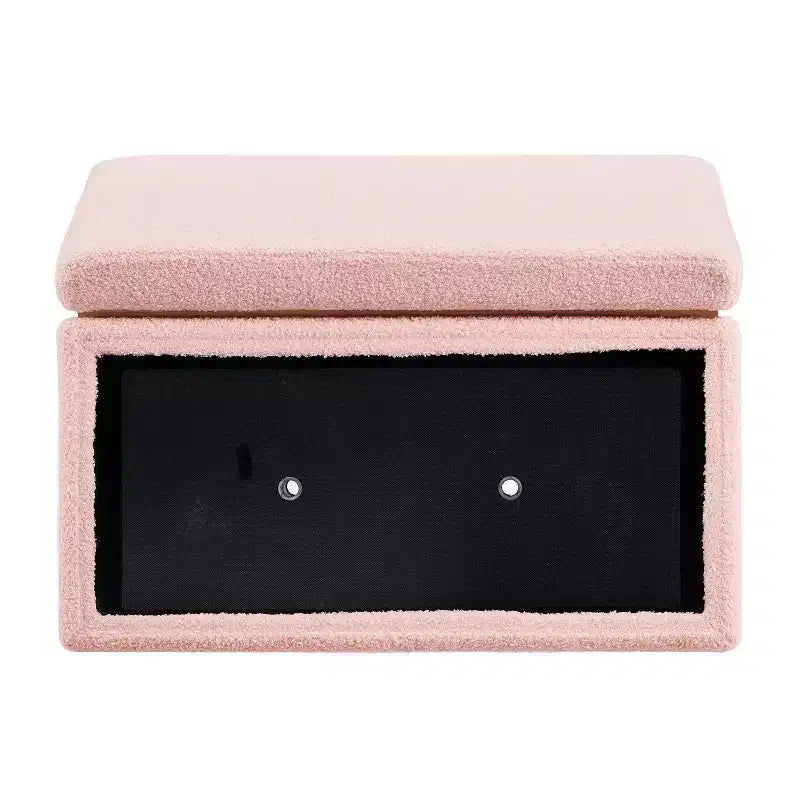 Pouf ottoman rectangulaire de rangement - Linon