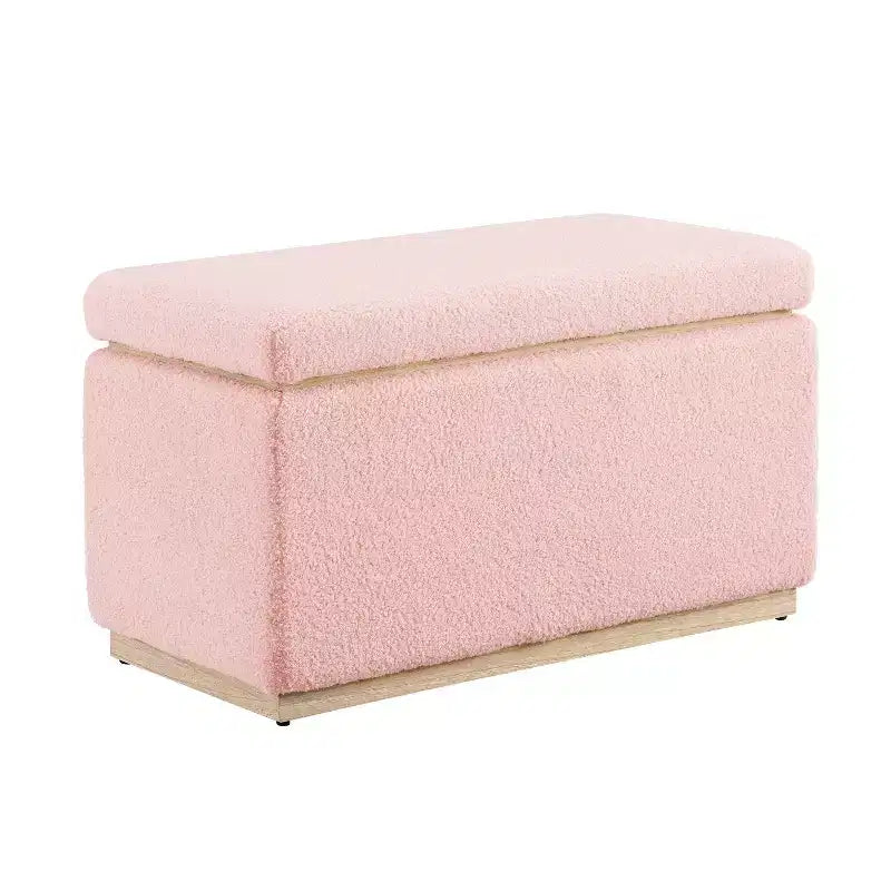 Pouf ottoman rectangulaire de rangement - Linon