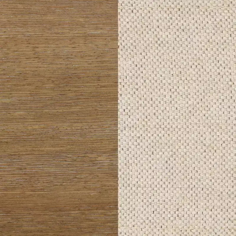 Tabouret de bar rembourré en bois à hauteur de comptoir - Nathan James