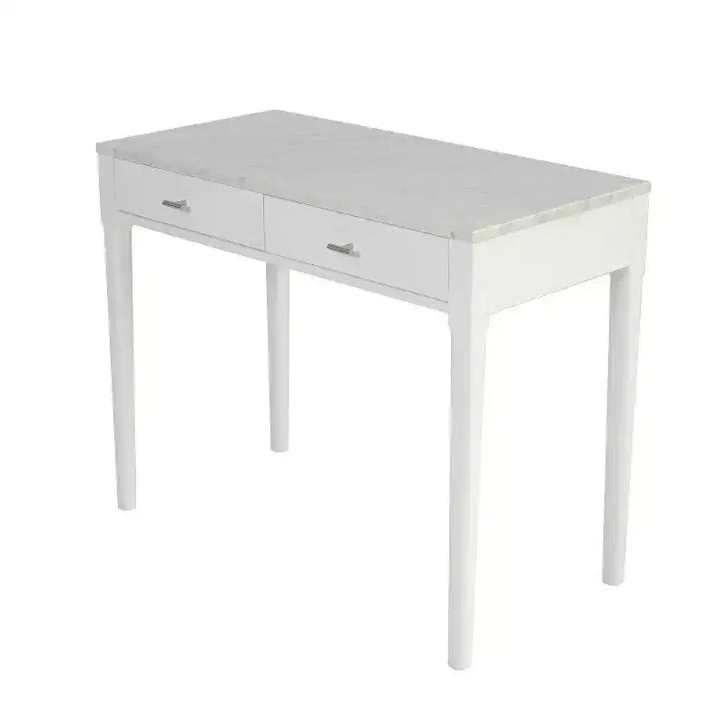 Console en marbre blanc de Carrare italien rectangulaire