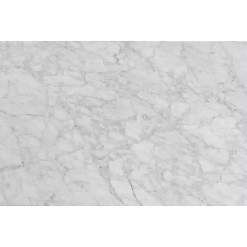 Table basse carrée en marbre blanc de Carrare (Italie)