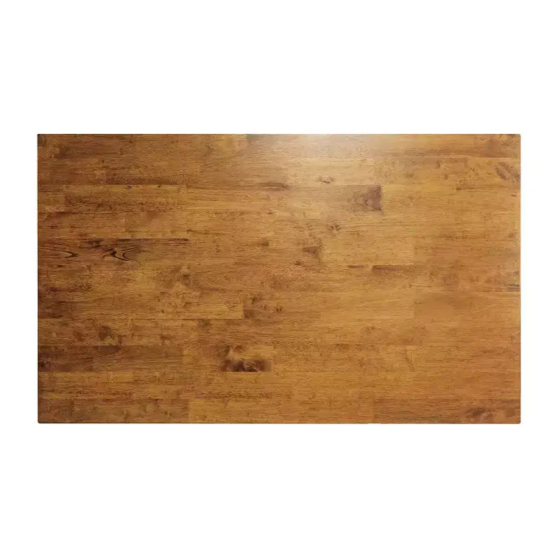 Table à manger de ferme avec piètement à tréteaux en bois
