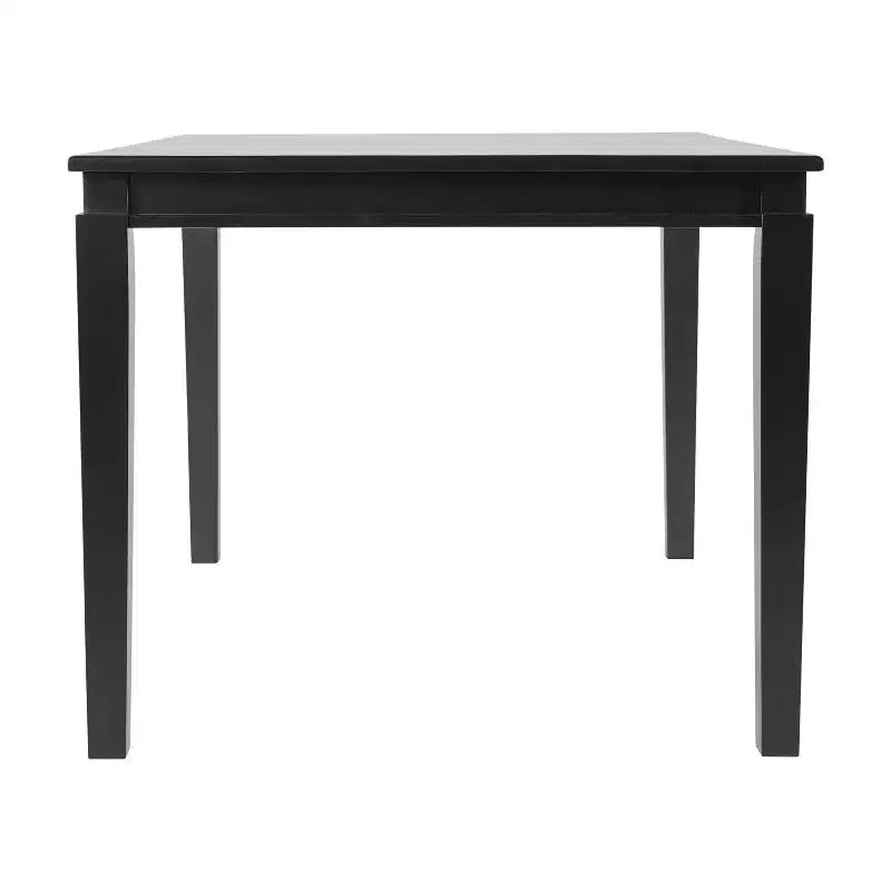 Table à manger en bois massif, table rectangulaire robuste de qualité commerciale pour 4 personnes