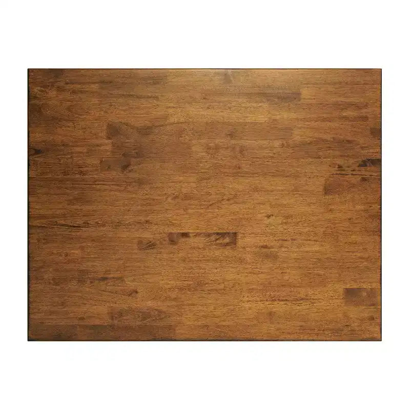 Table à manger en bois massif, table rectangulaire robuste de qualité commerciale pour 4 personnes