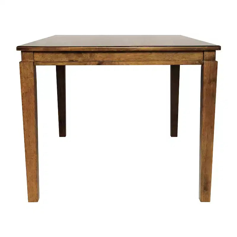 Table à manger en bois massif, table rectangulaire robuste de qualité commerciale pour 4 personnes