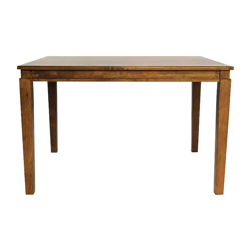 Table à manger en bois massif, table rectangulaire robuste de qualité commerciale pour 4 personnes