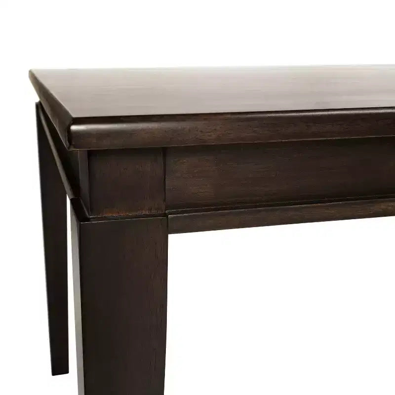 Table à manger en bois massif, table rectangulaire robuste de qualité commerciale pour 4 personnes
