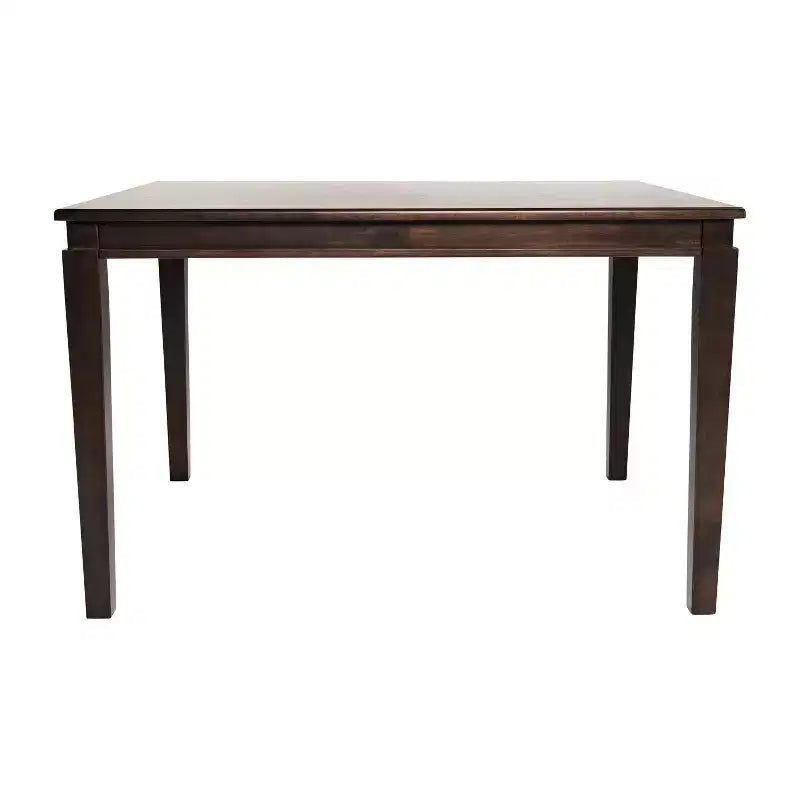 Table à manger en bois massif, table rectangulaire robuste de qualité commerciale pour 4 personnes