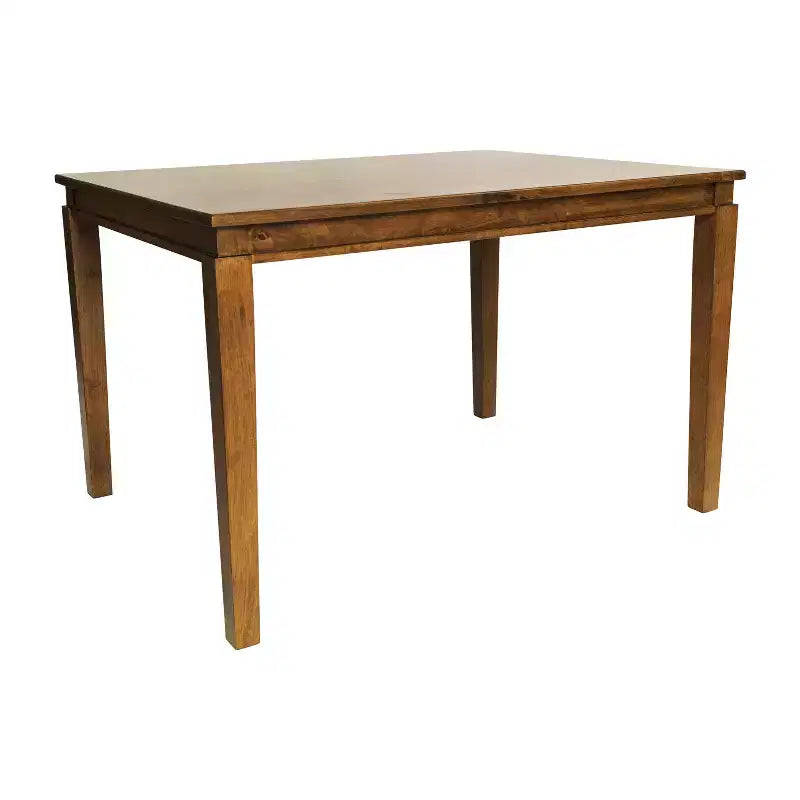Table à manger en bois massif, table rectangulaire robuste de qualité commerciale pour 4 personnes