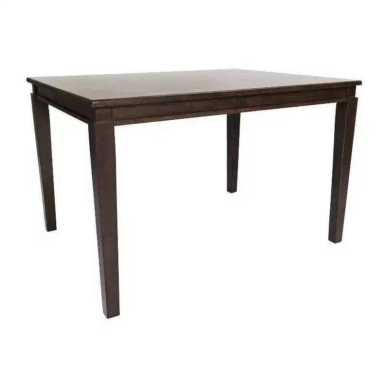 Table à manger en bois massif, table rectangulaire robuste de qualité commerciale pour 4 personnes
