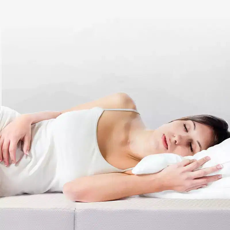 Matelas pliable en trois avec 1 mousse à mémoire de forme infusée de gel