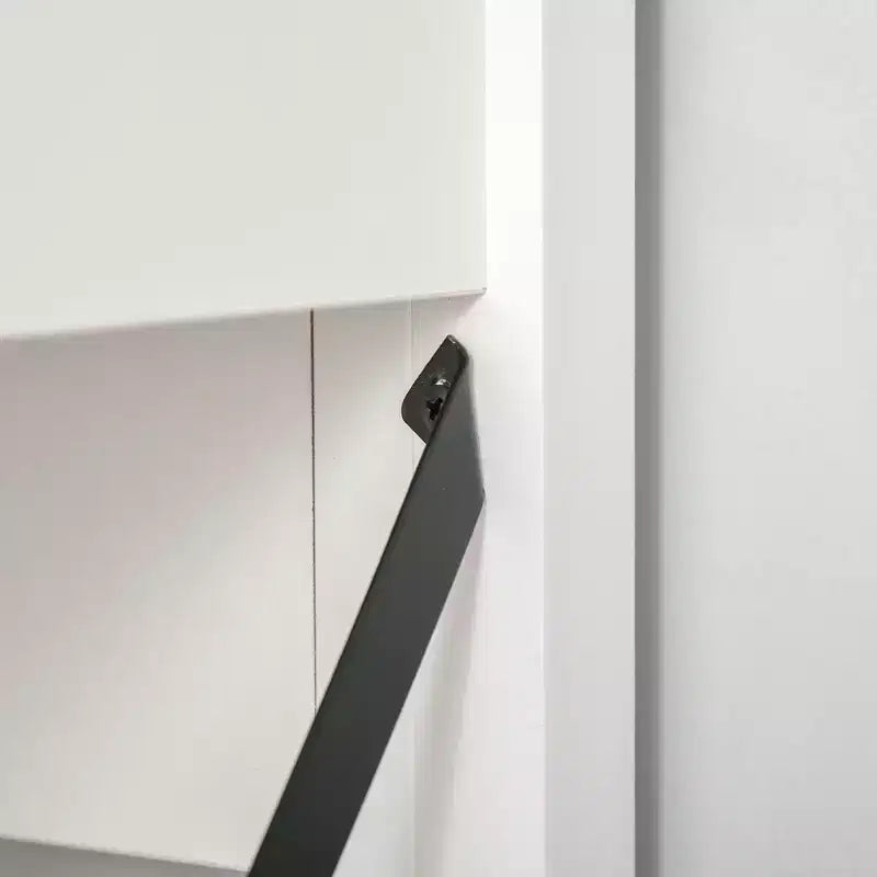 Bureau d'ordinateur de ferme avec étagère supérieure et armoire, Bureau de télétravail avec rangement, pour l'étude