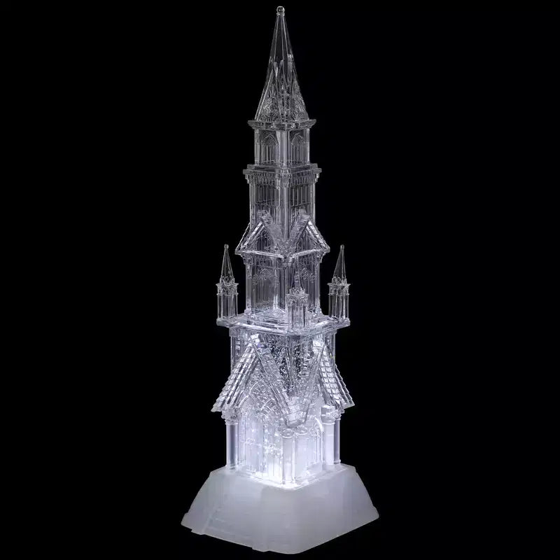 Château Lumineux LED en Acrylique Décoration de Noël - 17.5