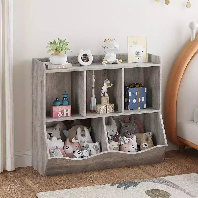 Étagère et rangement pour jouets pour enfants, meuble de rangement multi-étagères avec compartiments pour garçons et filles, salle de jeux