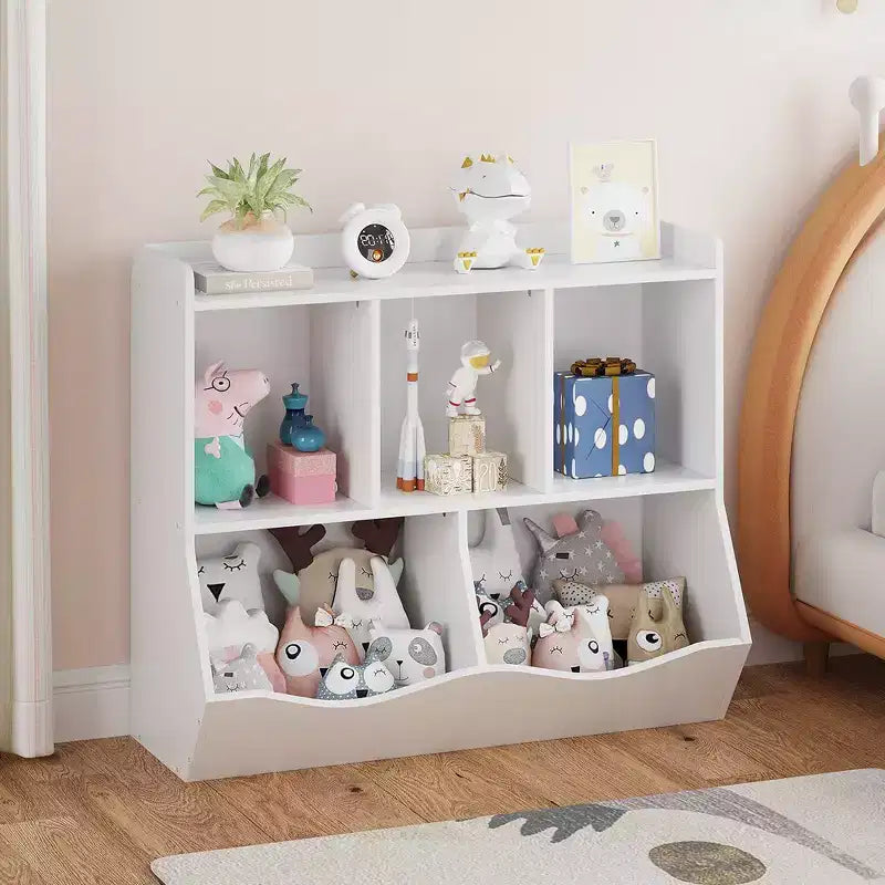 Étagère et rangement pour jouets pour enfants, meuble de rangement multi-étagères avec compartiments pour garçons et filles, salle de jeux