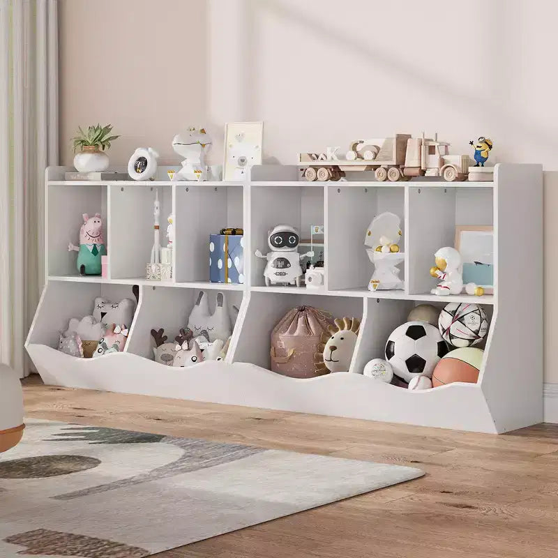 Étagère et rangement pour jouets pour enfants, meuble de rangement multi-étagères avec compartiments pour garçons et filles, salle de jeux